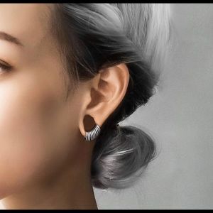 Ask & Embla classic ring stack in steel NWOT